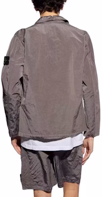 스톤 아일랜드 SS24 나일론 메탈 로고 셔츠 재킷 도브 그레이 남성 801511219-V0092 Shop 스톤 아일랜드 SS24 나일론 메탈 로고 셔츠 재킷 도브 그레이 남성 801511219-V0092