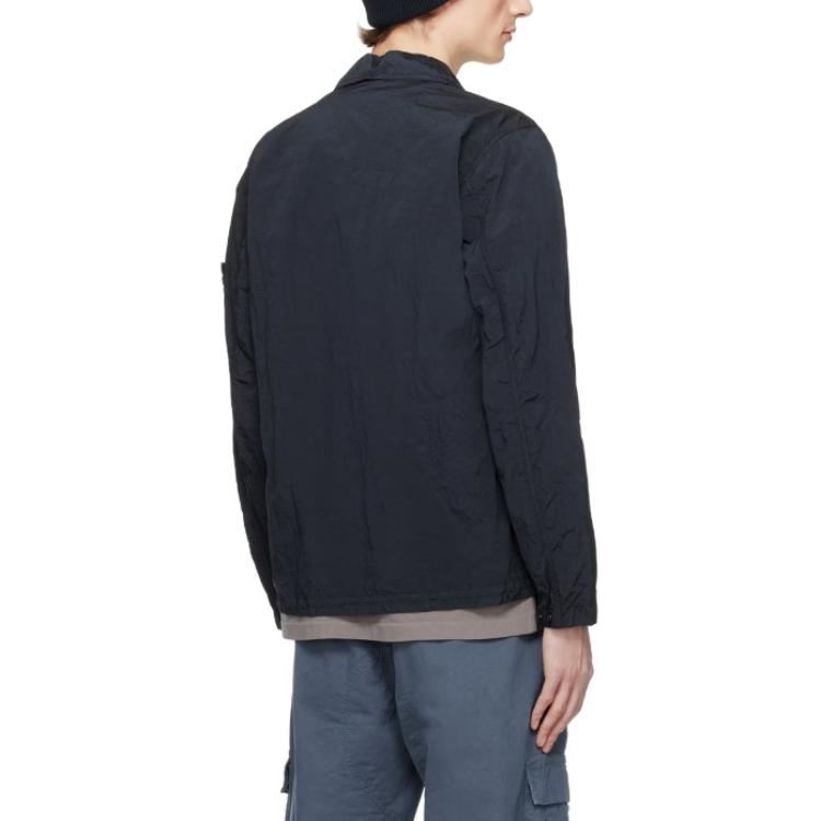 STONE ISLAND SS24 Nylon Metal Logo Long Sleeve Jacket Blue Men’s Outerwear. 801511219-V0020 圖 5