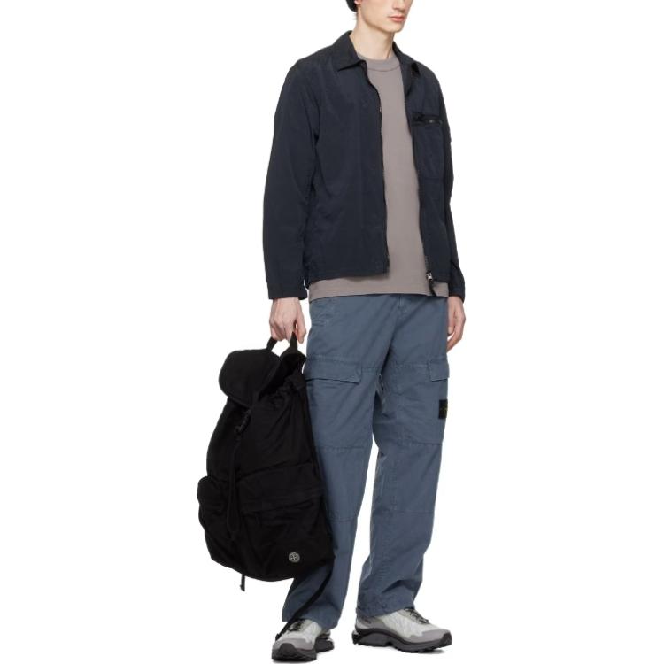 STONE ISLAND SS24 Nylon Metal Logo Long Sleeve Jacket Blue Men’s Outerwear. 801511219-V0020 圖 6