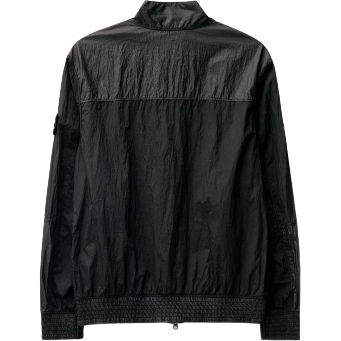 STONE ISLAND SS24 Nylon Metal Logo Zip-Up Jacket Black  Outerwear. 801541920-V0029 圖 3