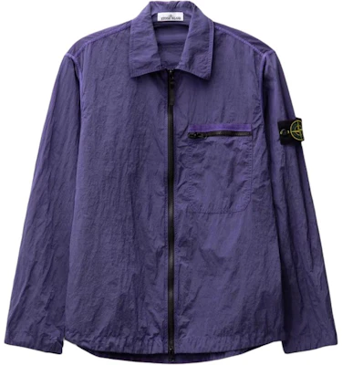 Stone Island SS24 紫色徽標尼龍口袋長袖外套 男士 801511219-V0047 Buy Stone Island SS24 紫色徽標尼龍口袋長袖外套 男士 801511219-V0047