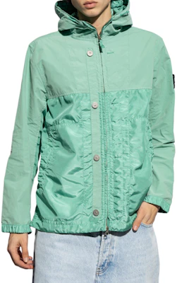 Stone Island SS24 Patchwork Zip Hoodie Jacket Green - 801542732-V0052 Shop Stone Island SS24 Patchwork Zip Hoodie Jacket Green - 801542732-V0052
