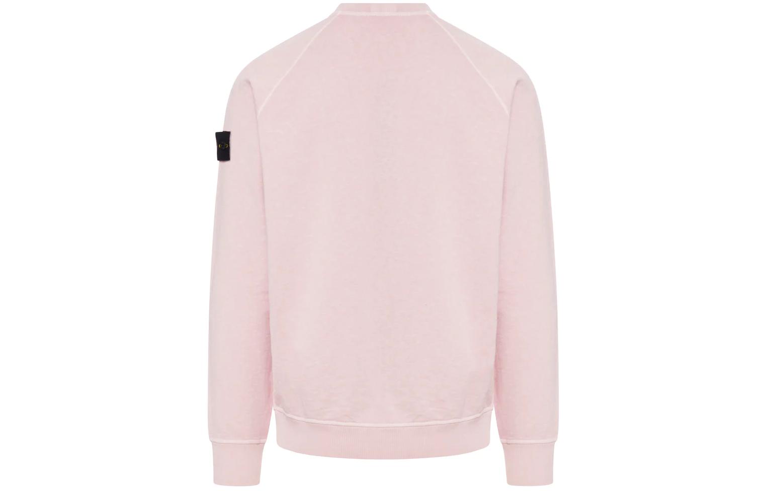 Lookbook Stone Island SS24 粉色復古Logo印花圓領衛衣 男款 801566060V-0180