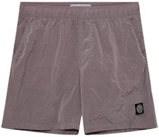 Stone Island SS24 Pink Nylon Logo Elastic Waist Straight Casual Shorts Men. 8015B0943-V0080 Stone Island SS24 Pink Nylon Logo Elastic Waist Straight Casual Shorts Men. 8015B0943-V0080