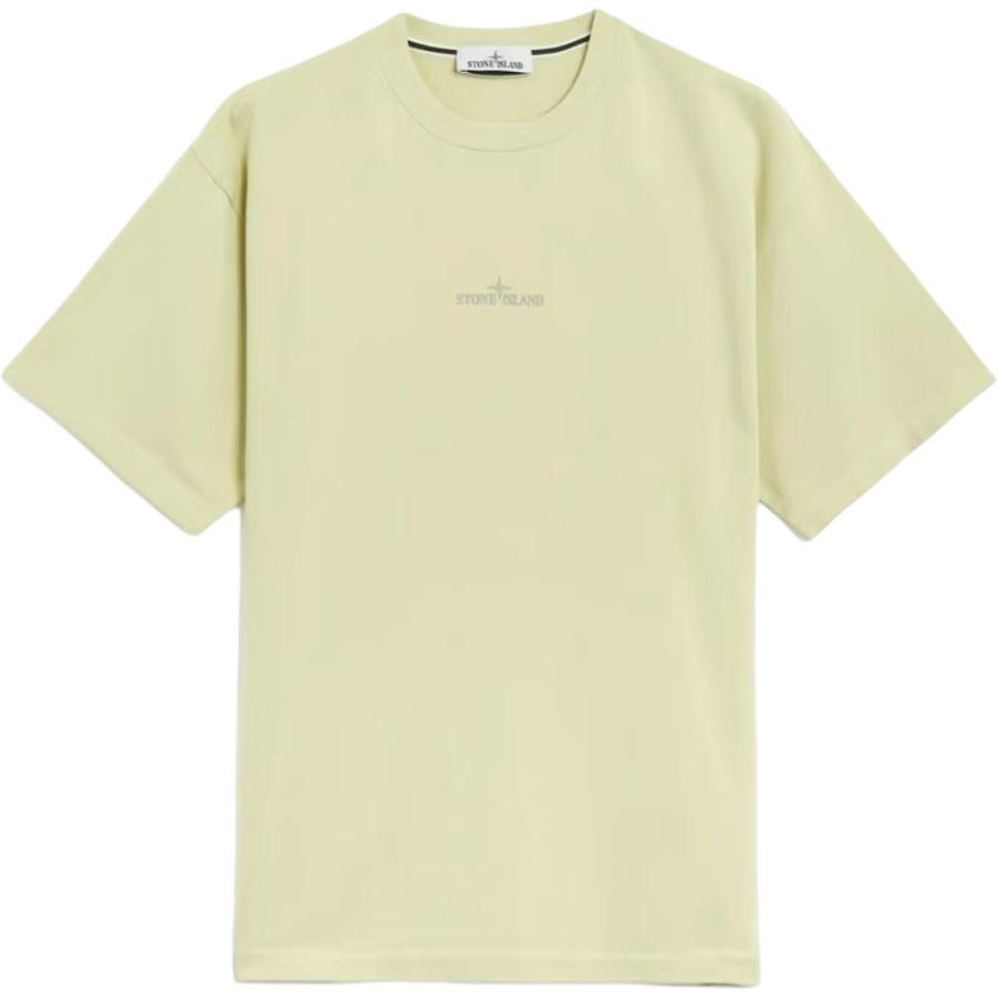 Lookbook STONE ISLAND SS24 T-Shirt Logo Belakang Hijau Pistachio Lengan Pendek. 80152RCE6-V0051