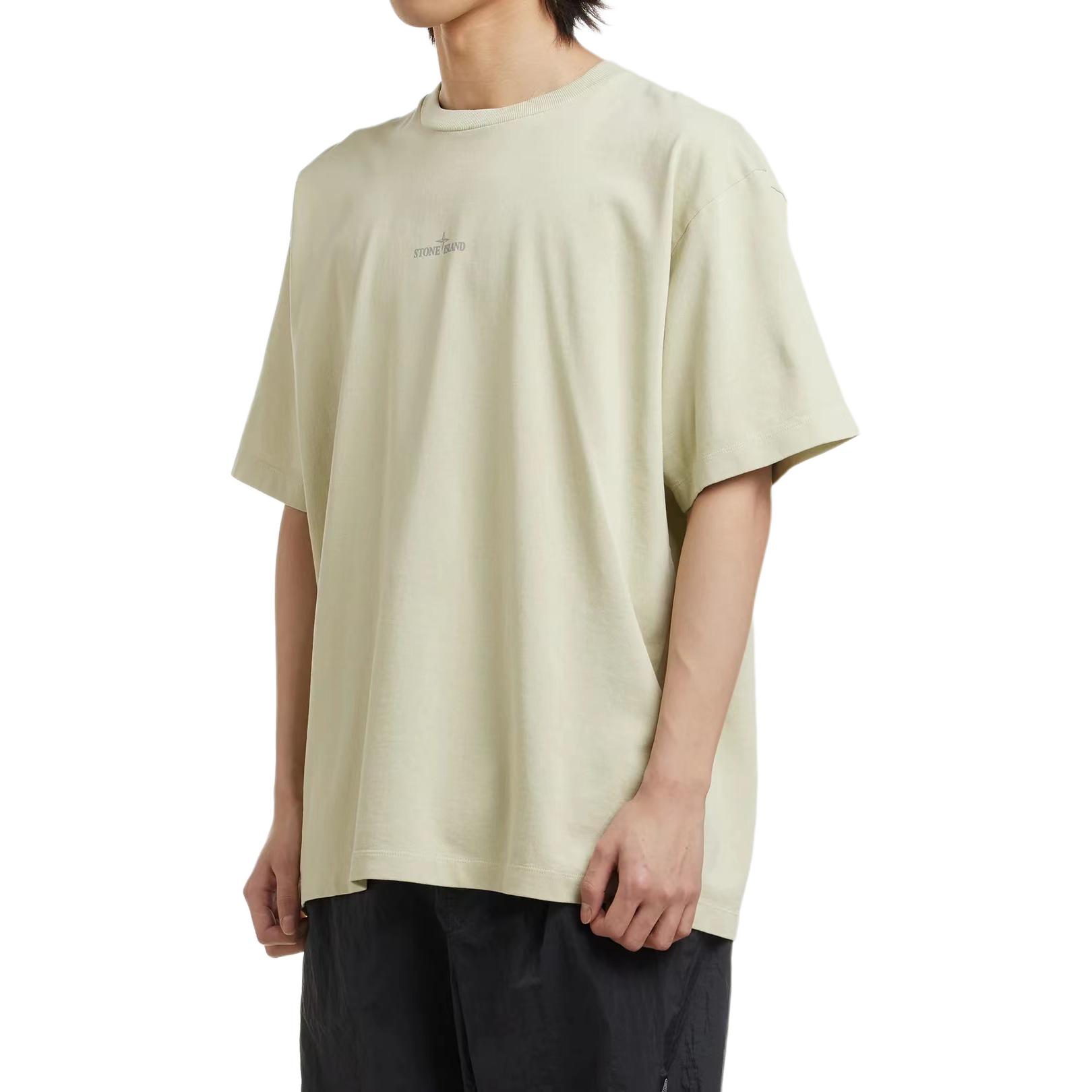 Purchase STONE ISLAND SS24 T-Shirt Logo Belakang Hijau Pistachio Lengan Pendek. 80152RCE6-V0051