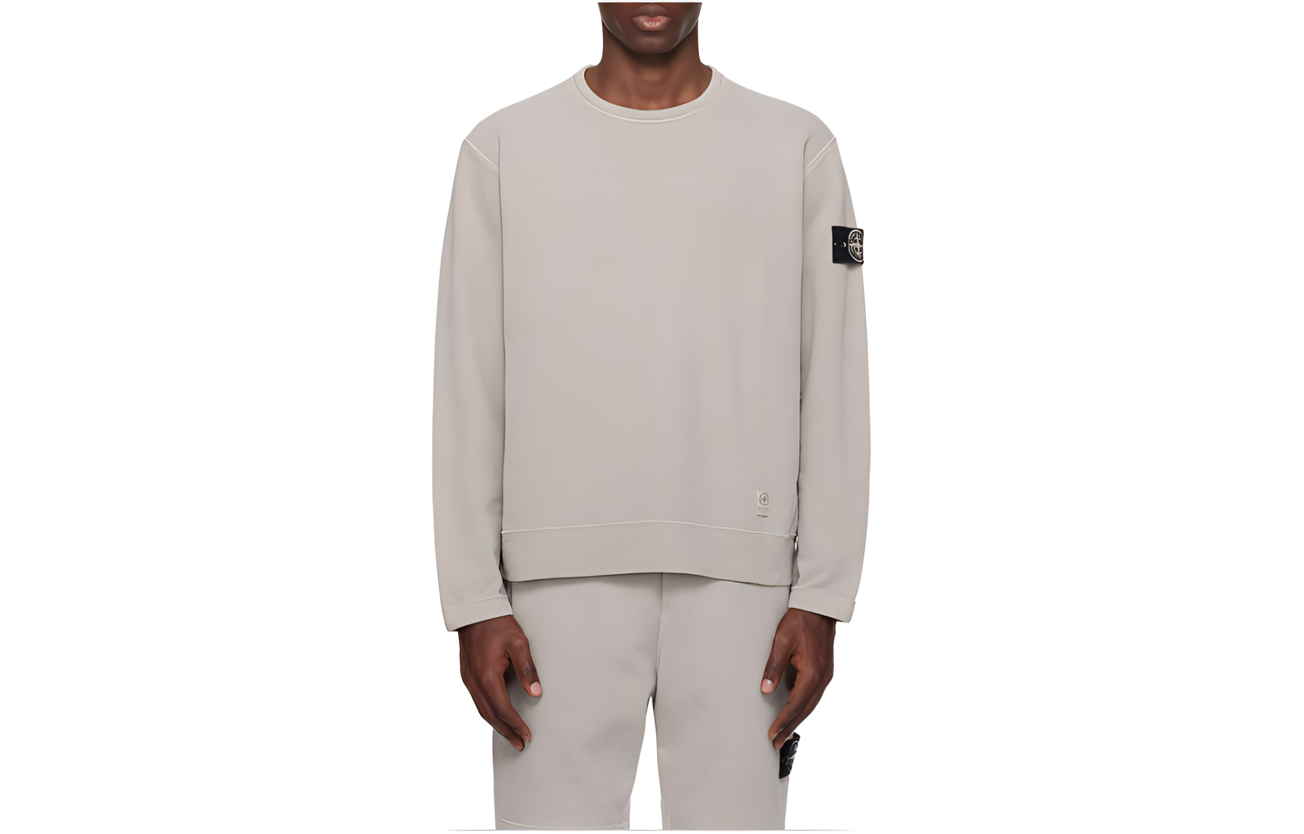 Stone Island SS24 Rare White Label Pullover Gray Sweatshirt Casual Wear 8015617T3-V0064
