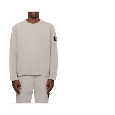 Stone Island SS24 Rare White Label Pullover Gray Sweatshirt Casual Wear 8015617T3-V0064