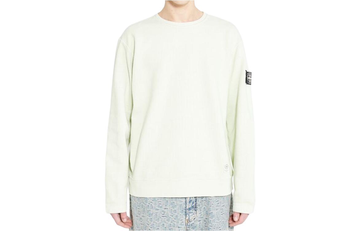 STONE ISLAND SS24 Rare White Label Pullover Long Sleeve Sweatshirt Green Men 8015617T3-V0051 圖 2