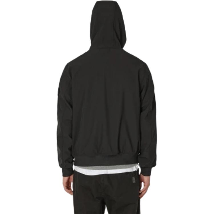Stone Island SS24 Soft Shell Black Hooded Waterproof Windbreaker Jacket Men 801540227-V0029 圖 5