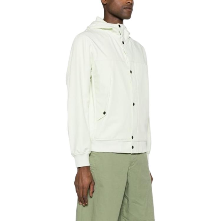 STONE ISLAND SS24 Soft Shell Pistachio Green Hooded Windproof Waterproof Jacket. 801540227-V0051 圖 4