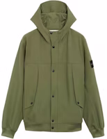Stone Island SS24 Soft Shell Windproof Waterproof Hooded Jacket Olive Green Men’s 801540227-V0059 Stone Island SS24 Soft Shell Windproof Waterproof Hooded Jacket Olive Green Men’s 801540227-V0059