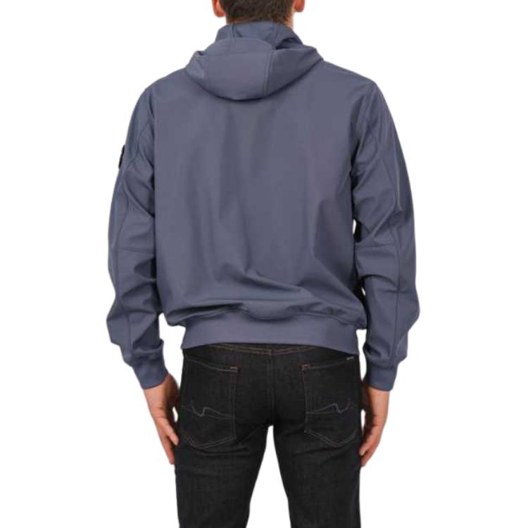 STONE ISLAND SS24 Soft Shell Windproof Waterproof Hooded Jacket - Air Force Blue Men 801540227-V0024 圖 5