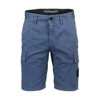 STONE ISLAND SS24 Solid Color Casual Shorts Men Light Blue 1015L1204V0124