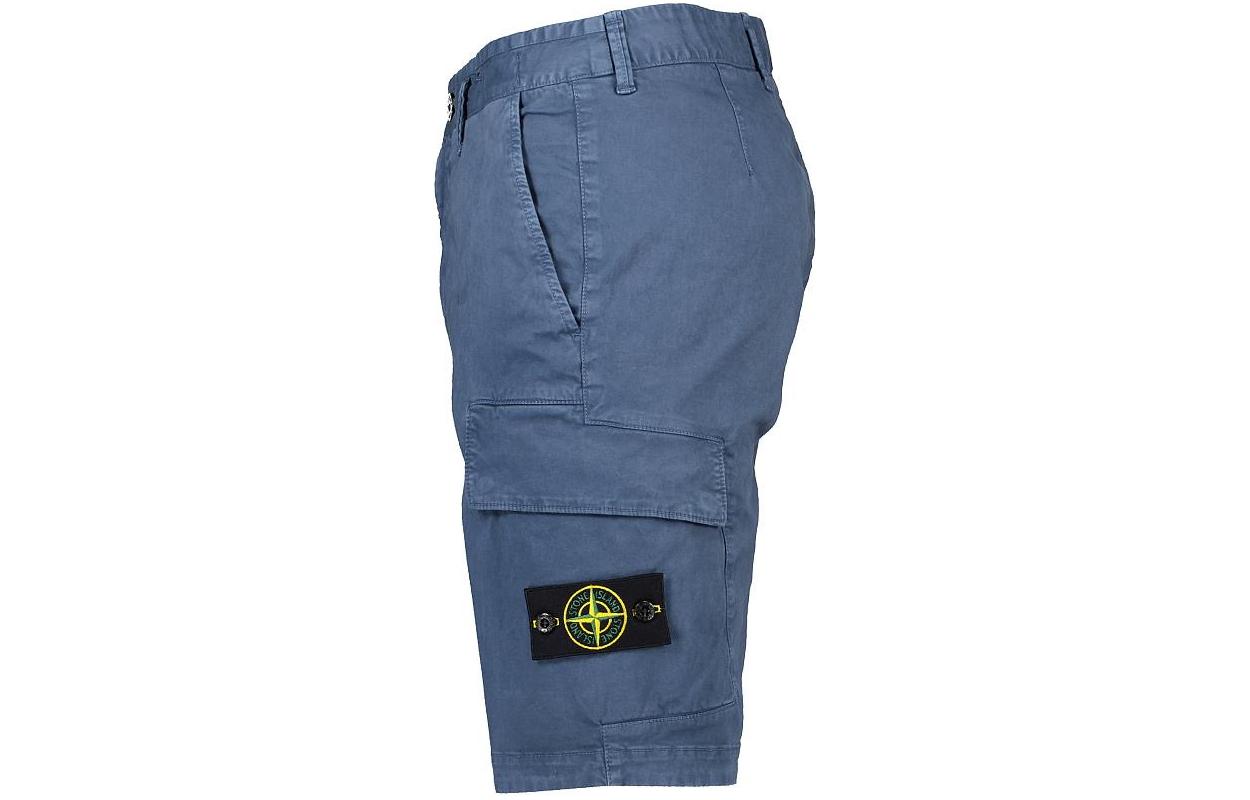 STONE ISLAND SS24 Solid Color Casual Shorts Men Light Blue 1015L1204V0124 圖 4