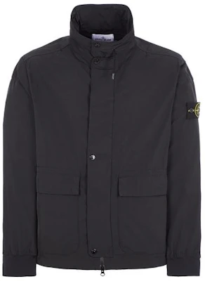 ストーンアイランド SS24 無地 ロゴ ポケット スタンドカラー ジップジャケット ブラック メンズ 801541626-V0029 Buy ストーンアイランド SS24 無地 ロゴ ポケット スタンドカラー ジップジャケット ブラック メンズ 801541626-V0029