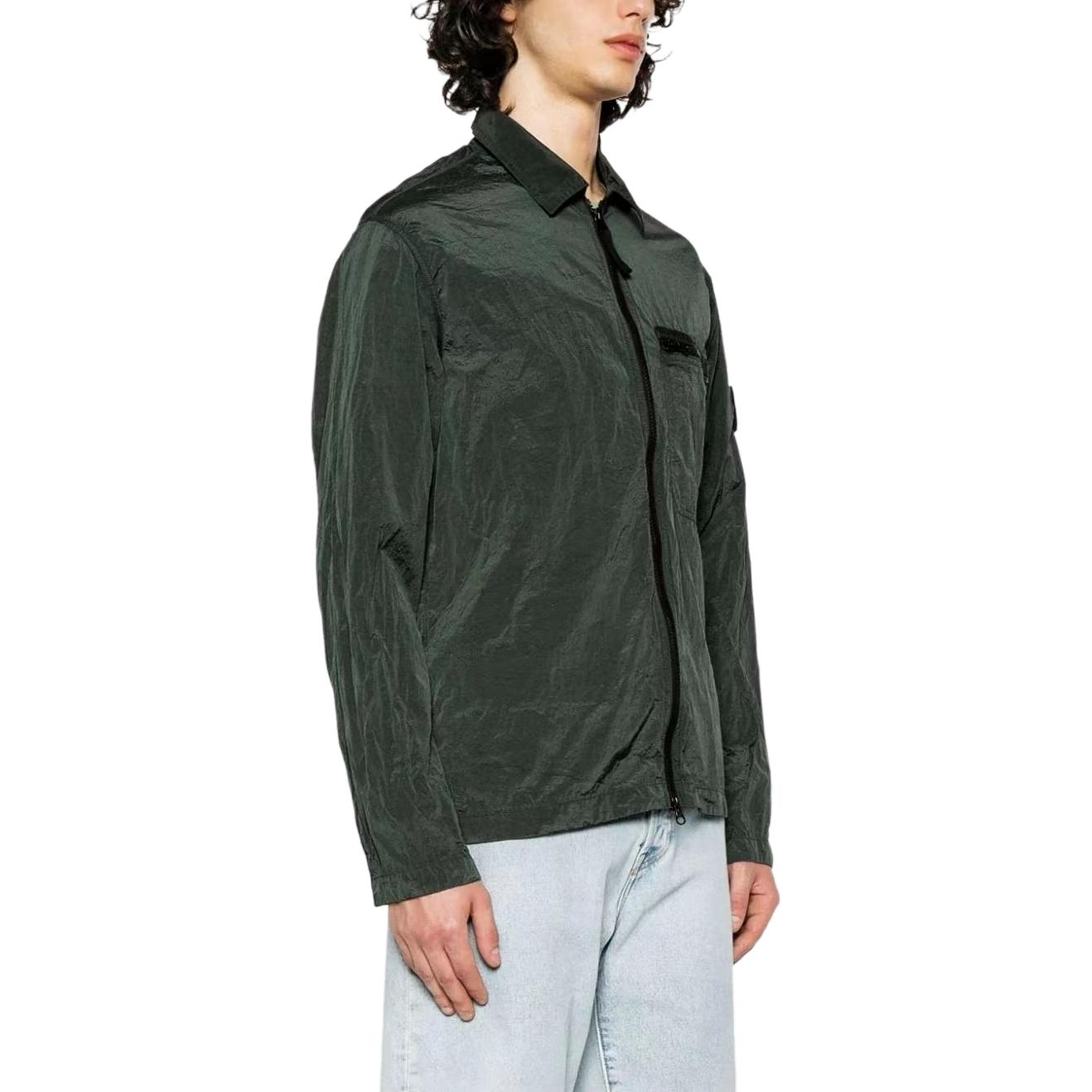STONE ISLAND SS24 Solid Color Zip-Up Jacket Men’s Moss Green 801511219-V0059 圖 4
