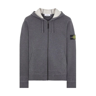 Stone Island SS24 Solid Gray Hooded Jacket Men’s Deep Gray 801564251-V0M67