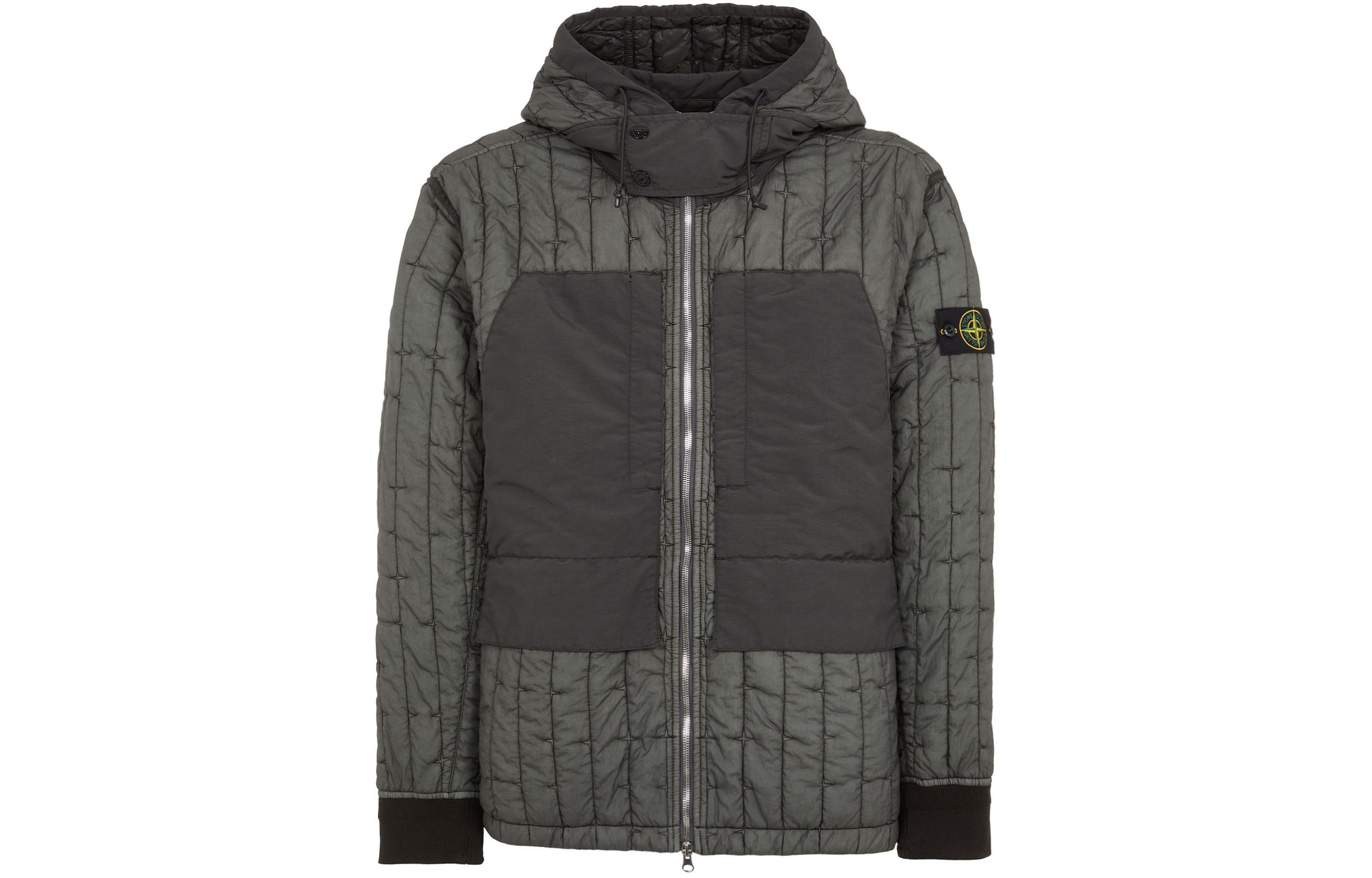 Stone Island SS24 Star Quilted Hooded Jacket Men’s Moss Green 801540731-V0059