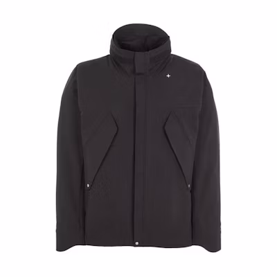 Stone Island SS24 Stellina Star Embroidery Nylon Jacket Black 8015430G1-V0029