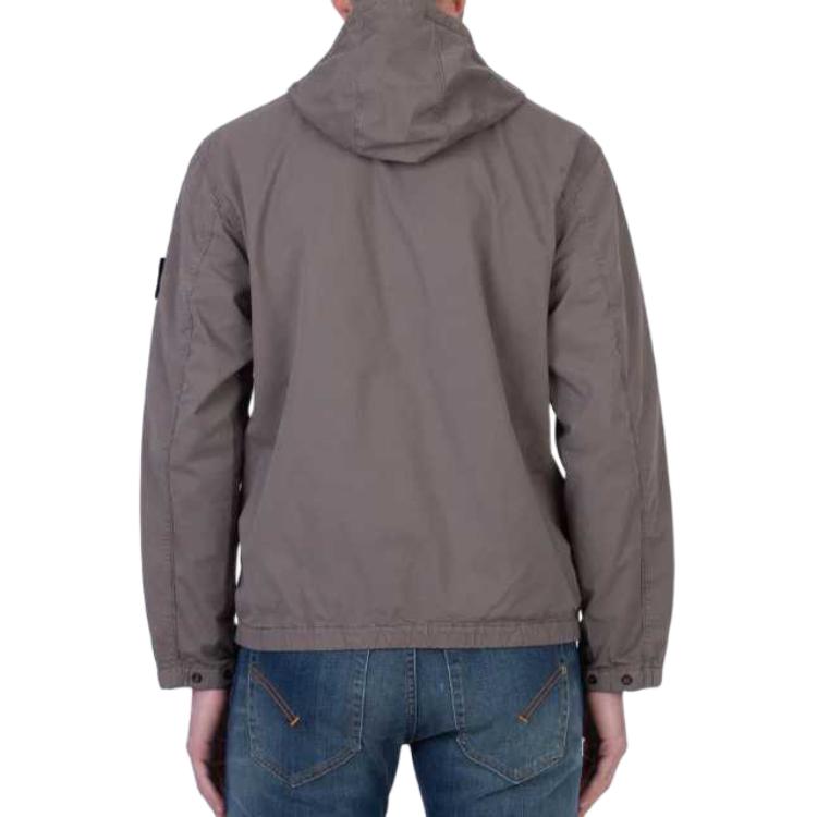 STONE ISLAND SS24 Supima Cotton Casual Gray Zip Hoodie Jacket for Men. 801542610-V0092 圖 6