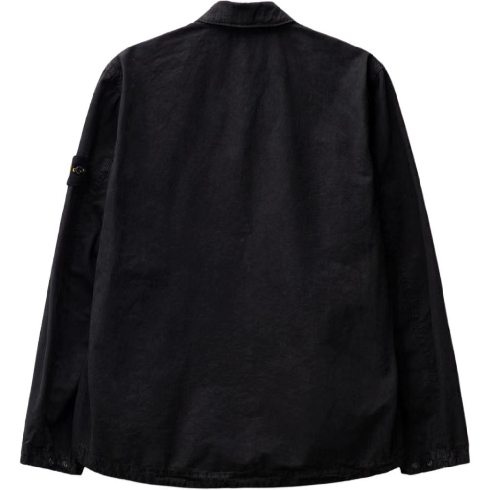 Stone Island SS24 Washed Logo Cotton Zip Pocket Long Sleeve Jacket Black . 8015119WN-V0129 圖 3