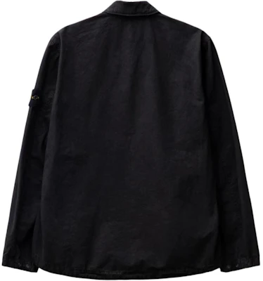 Stone Island SS24 Washed Logo Cotton Zip Pocket Long Sleeve Jacket Black . 8015119WN-V0129 Lookbook Stone Island SS24 Washed Logo Cotton Zip Pocket Long Sleeve Jacket Black . 8015119WN-V0129