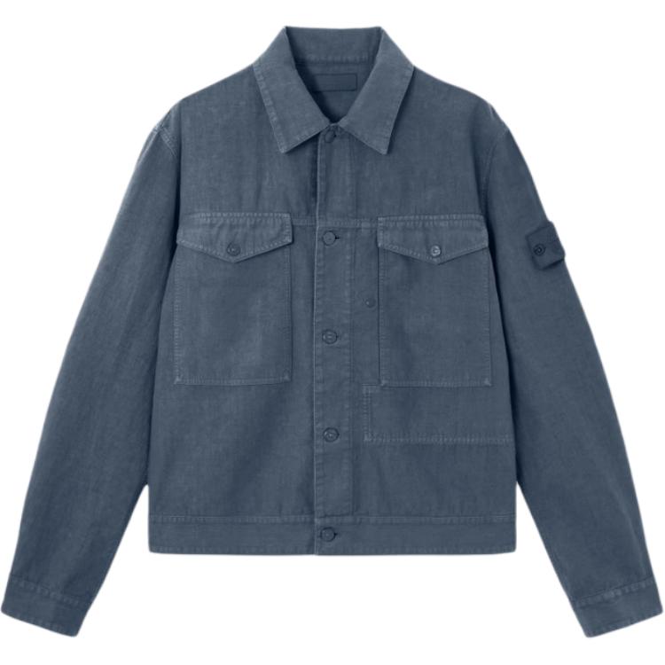 Stone Island SS26 Bonded Linen-TC Ghost Coach Jacket  Long Sleeve Outerwear L1S154100040S0F35-V002E