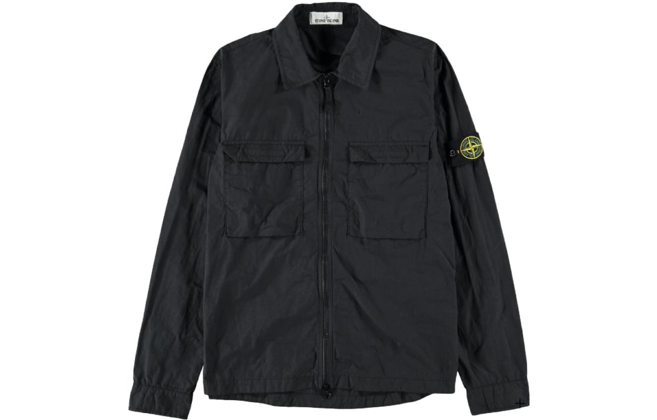 Stone Island Stone Island Logo Patch Collar Jacket Black 721511102-V0029