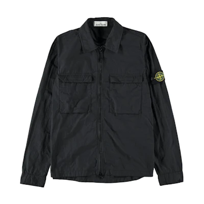 Stone Island Stone Island Logo Patch Collar Jacket Black 721511102-V0029