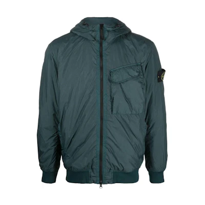 Stone Island Stone Island Logo Zipper Hooded Jacket Men 771540723-V0057