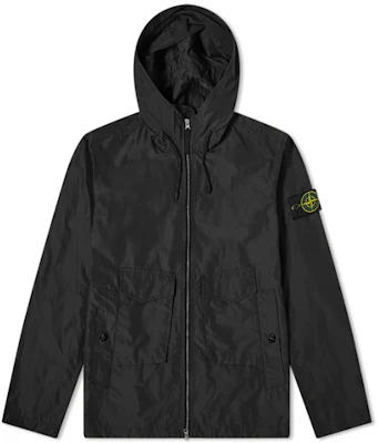 Stone Island 黑色補丁寬鬆連帽風衣外套 SS21 741541122-V0029 Buy Stone Island 黑色補丁寬鬆連帽風衣外套 SS21 741541122-V0029