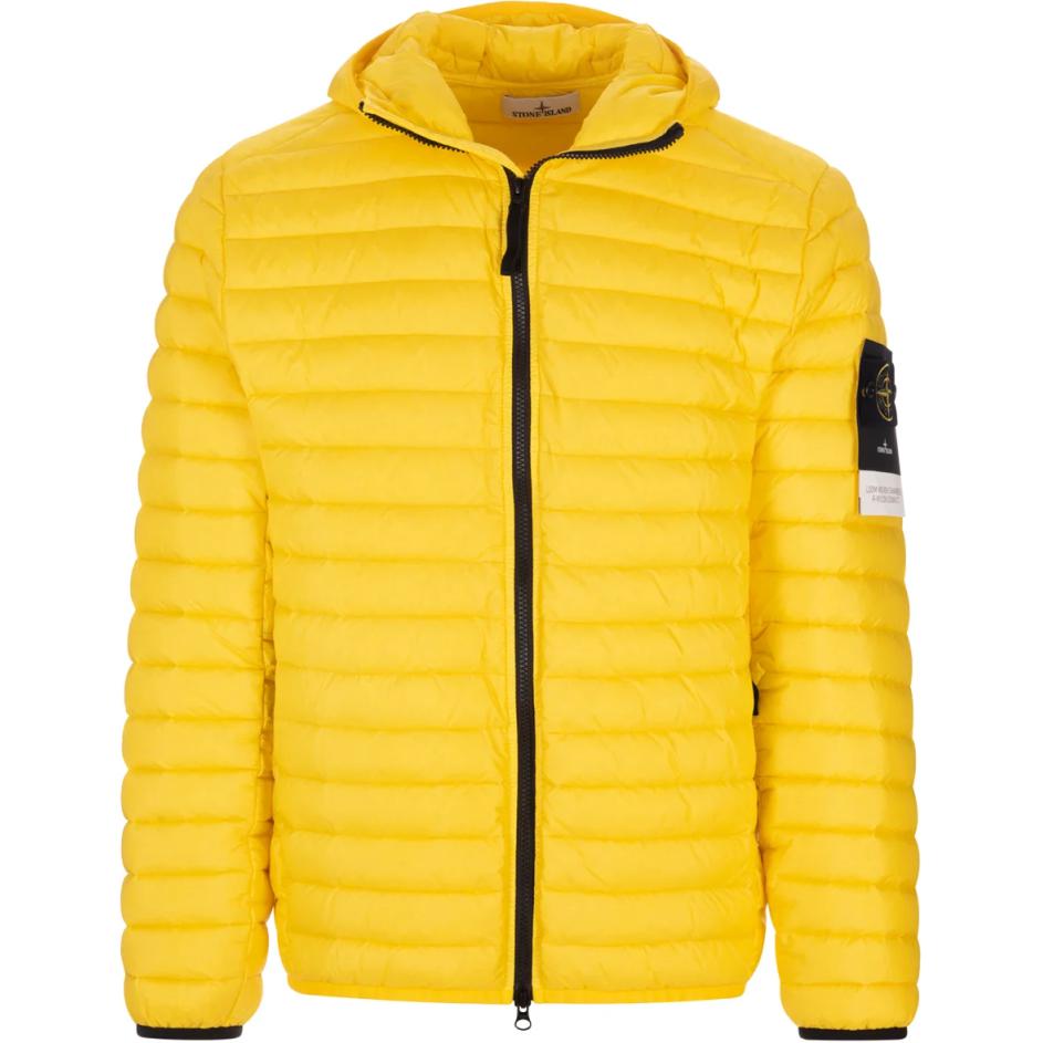Stone Island Stone Island Solid Color Hooded Zip Jacket Yellow 781540324-V0030