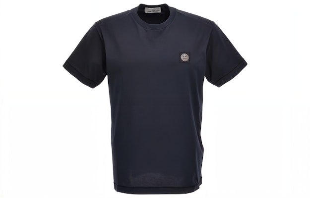 STONE ISLAND Baju-T Logo Leher Bulat Warna Biru Lelaki 791524113-A0020 Buy STONE ISLAND Baju-T Logo Leher Bulat Warna Biru Lelaki 791524113-A0020