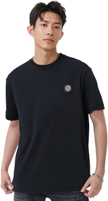 STONE ISLAND Baju-T Logo Leher Bulat Warna Biru Lelaki 791524113-A0020 Shop STONE ISLAND Baju-T Logo Leher Bulat Warna Biru Lelaki 791524113-A0020