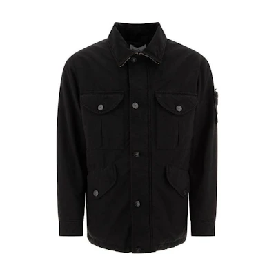 Stone Island Stone Island Solid Color Multi-Pocket Jacket Men’s Black 811541749-V0029