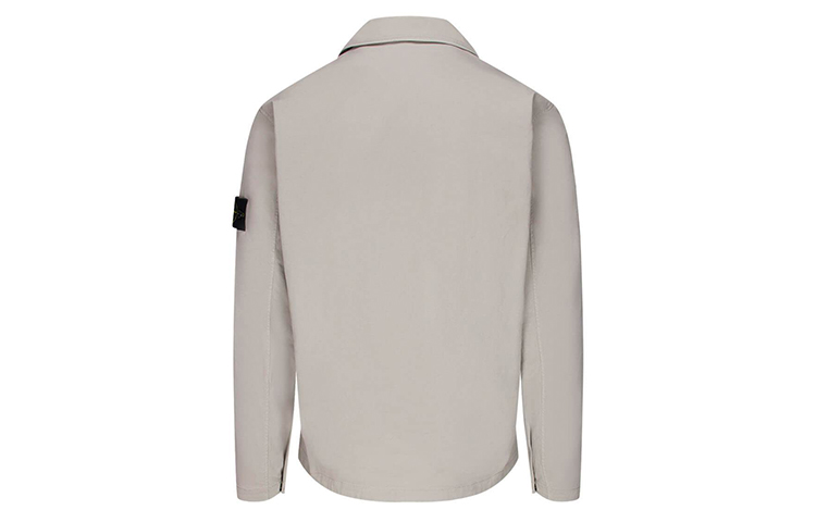 Lookbook Stone Island Jaket Overshirt Stretch Gabardine - Abu-Abu 731510910-V0092