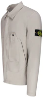 Shop Stone Island 彈性斜紋布外套 - 灰色 731510910-V0092