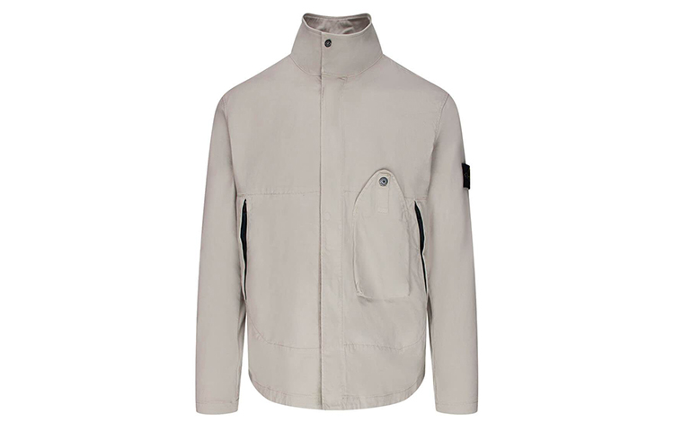 Purchase Stone Island Jaket Overshirt Stretch Gabardine - Abu-Abu 731510910-V0092
