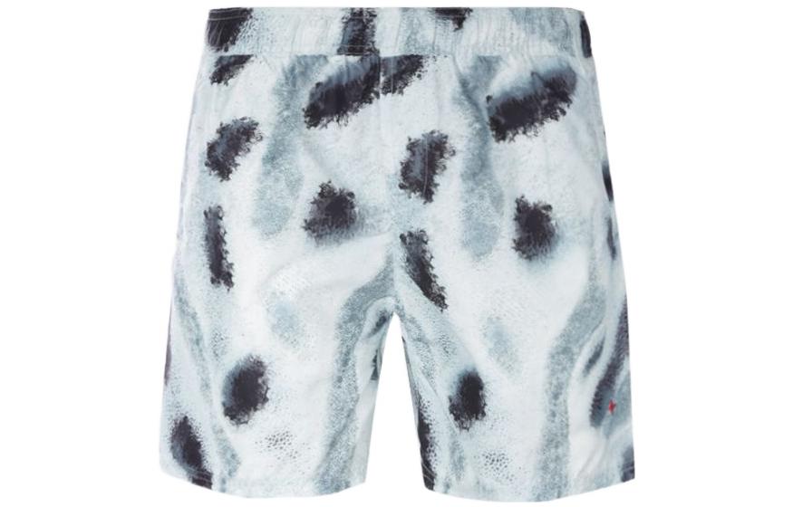 Stone Island Tie-Dye Elastic Waist Swim Shorts Green  Loose Fit. 7615B04X8V0044