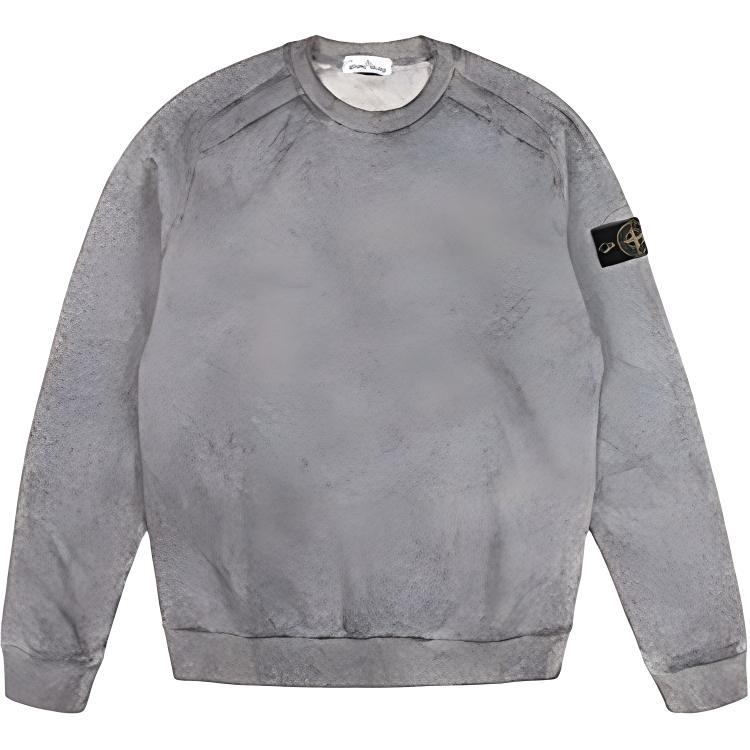 Stone Island Tie-Dye Pullover Sweatshirt Men’s Gray 731562290-V1M45