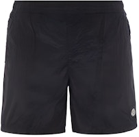 STONE ISLAND Unisex Black Solid Color Casual Straight Shorts 1015B0943-V0065 STONE ISLAND Unisex Black Solid Color Casual Straight Shorts 1015B0943-V0065