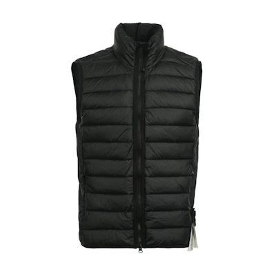 Stone Island Unisex Black Zip-Up Sleeveless Vest. 8115G0724-A0029
