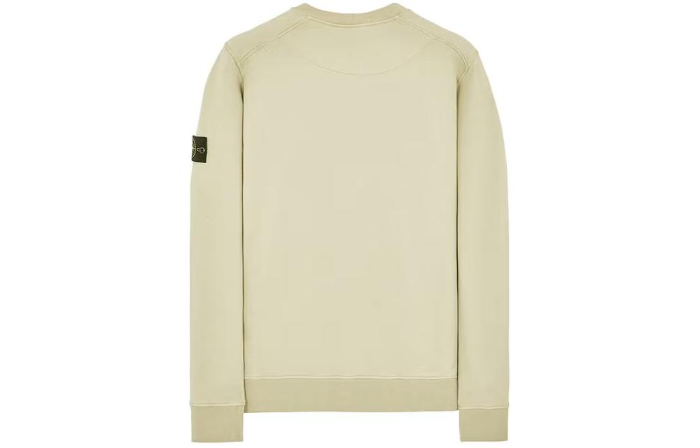 STONE ISLAND Unisex Crewneck Sweatshirt Solid Color Gray Mud 791563051-V0097 圖 3