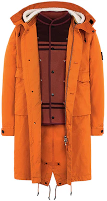 STONE ISLAND Unisex Jaket Parka Hooded Liner Boleh Tanggal - Jingga. 711570449-V0032 Lookbook STONE ISLAND Unisex Jaket Parka Hooded Liner Boleh Tanggal - Jingga. 711570449-V0032