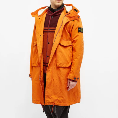 STONE ISLAND Unisex Jaket Parka Hooded Liner Boleh Tanggal - Jingga. 711570449-V0032 Sizing STONE ISLAND Unisex Jaket Parka Hooded Liner Boleh Tanggal - Jingga. 711570449-V0032