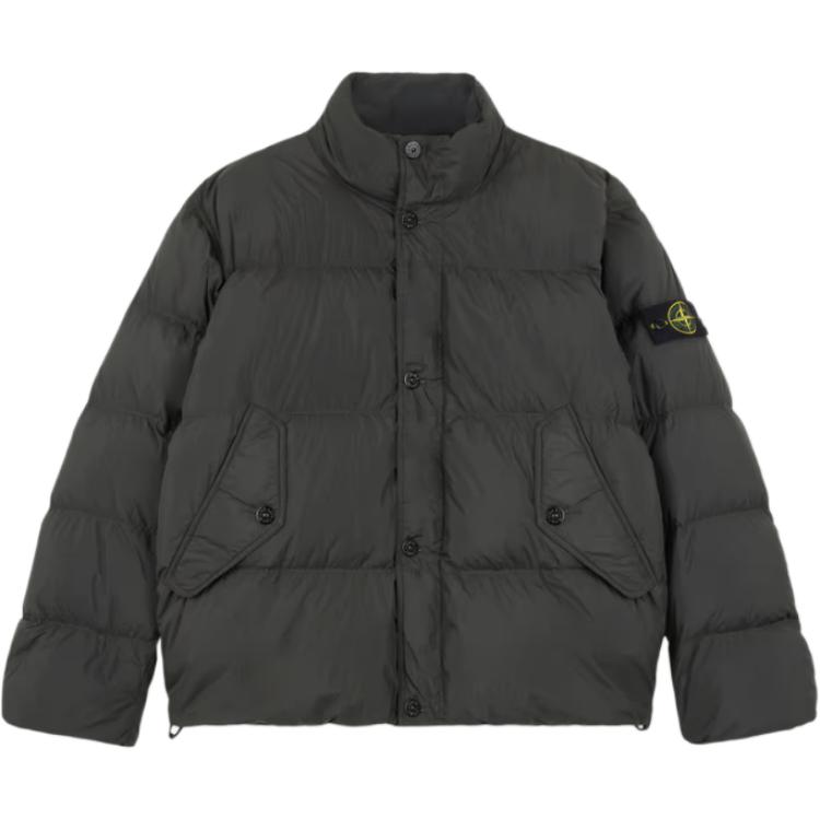 Stone Island Unisex High Collar Solid Color Zip-Up Puffer Jacket 811540123-V0062