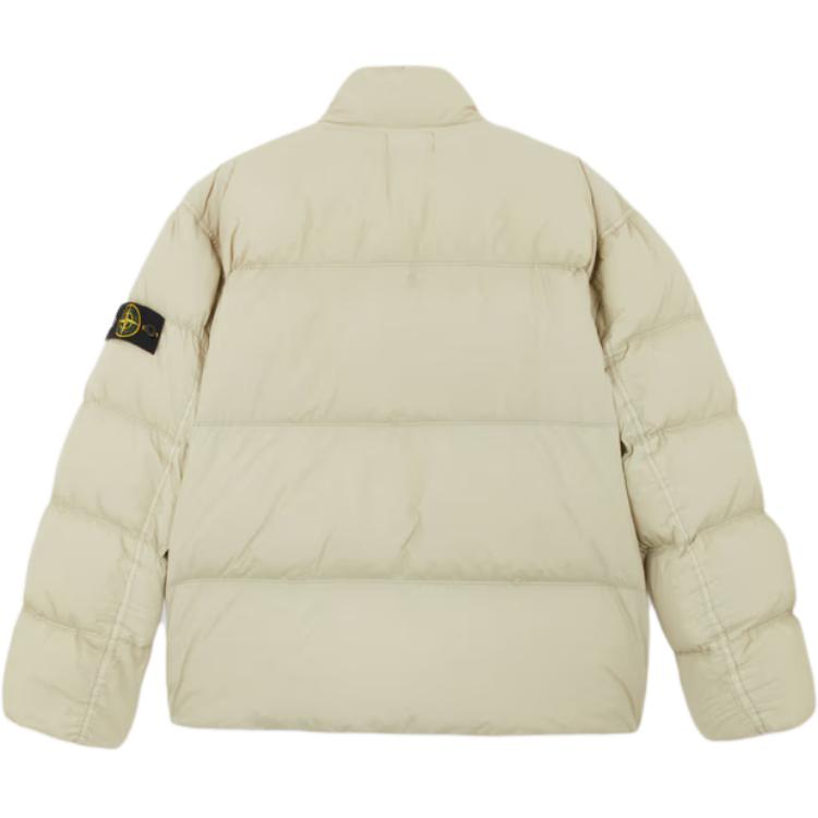 Stone Island Unisex Stand Collar Button-Up Jacket Off-White 811540123-V0097 圖 3