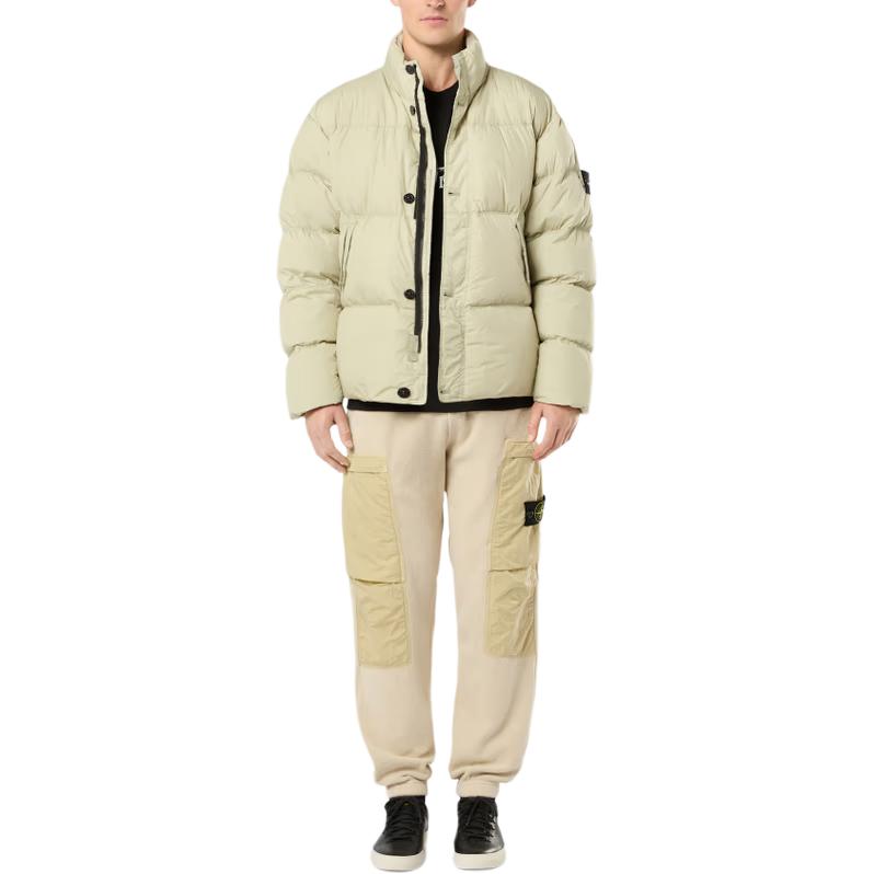 Stone Island Unisex Stand Collar Button-Up Jacket Off-White 811540123-V0097 圖 4