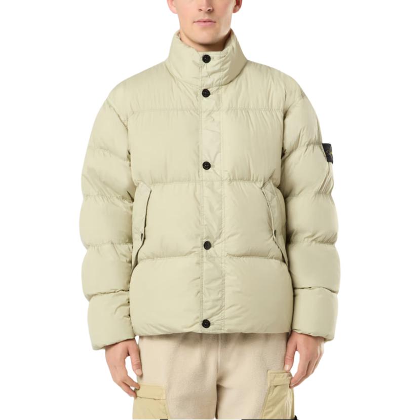 Stone Island Unisex Stand Collar Button-Up Jacket Off-White 811540123-V0097 圖 6